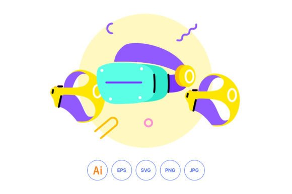 AI VR for Game Illustration: Graphics & Illustrations for Branding
