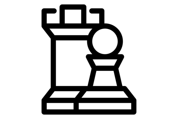 Chess Icon Graphics: Illustrations for Real Design Projects