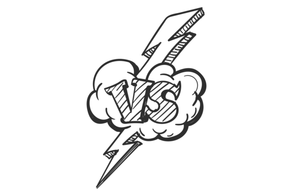 Game Battle Logo Sketch: Graphics & Crafts for Local Brands
