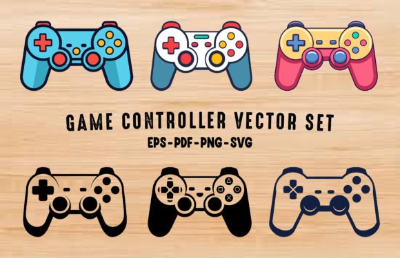 Game Controller Graphics and Illustrations Set