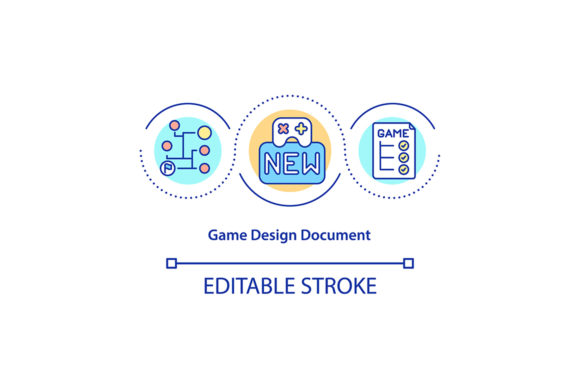 Game Design Document Concept Icon: Graphics & Icons