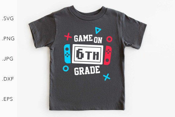 Game on 6th Grade SVG PNG: Graphic Templates for Designers