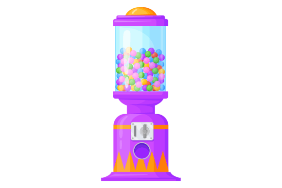 Gumball Machine Graphics for Playful Craft Projects