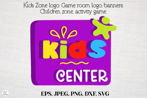 Kids Zone Logo 22: Game Room Graphics for Crafts