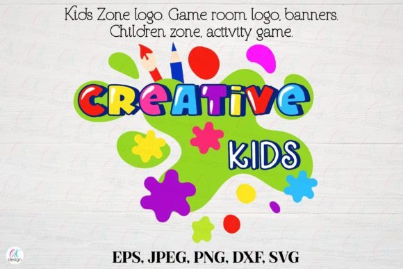 Kids Zone Logo 25 Graphics for Crafts Publishing