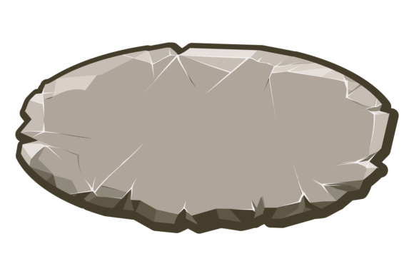 Oval Game Button Rock Texture Graphics for Crafts