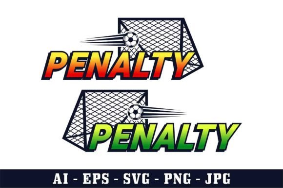 Penalty in Soccer Game Goalposts: Graphics & Illustrations Review