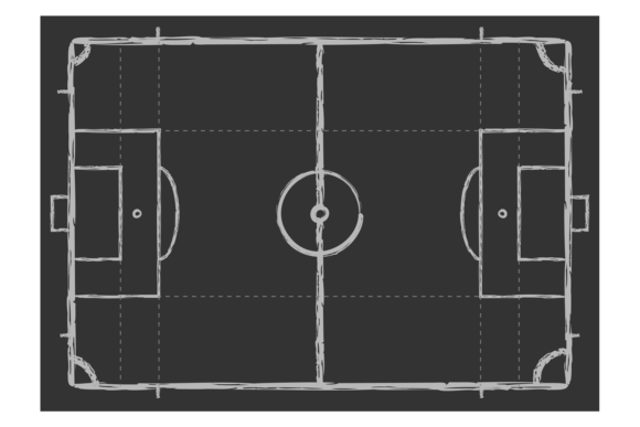 Soccer Field Scheme Illustrations for Crafters
