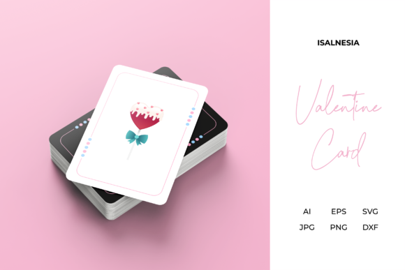 Valentine Love Card Game Design Vector Review