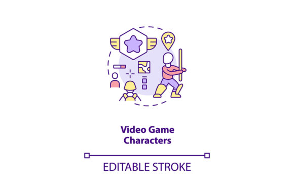 Video Game Characters Concept Icon: Embroidery Project Review
